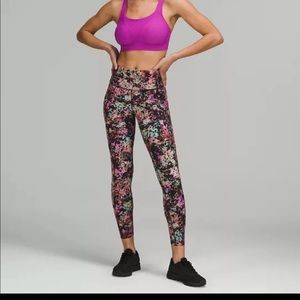 Lululemon fast and free HR tight 25" size 6